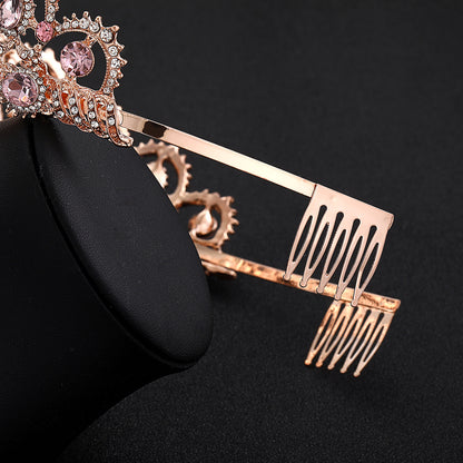 Crystal crown headdress