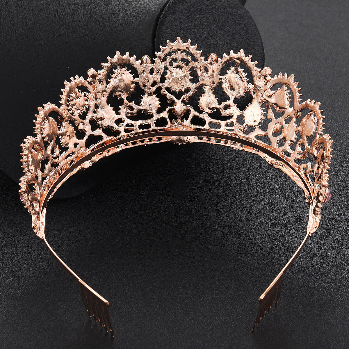 Crystal crown headdress