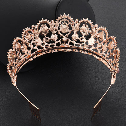 Crystal crown headdress