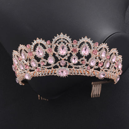 Crystal crown headdress