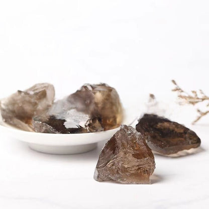 Crystal-decorated stone