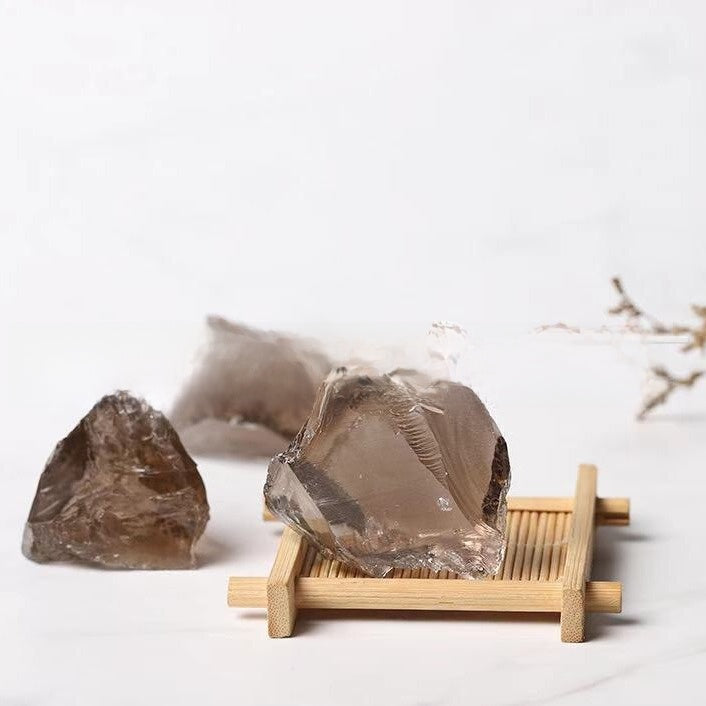 Crystal-decorated stone