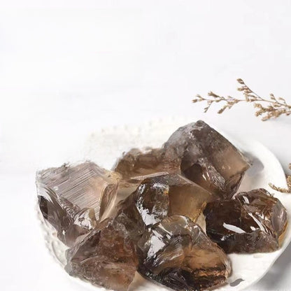 Crystal-decorated stone