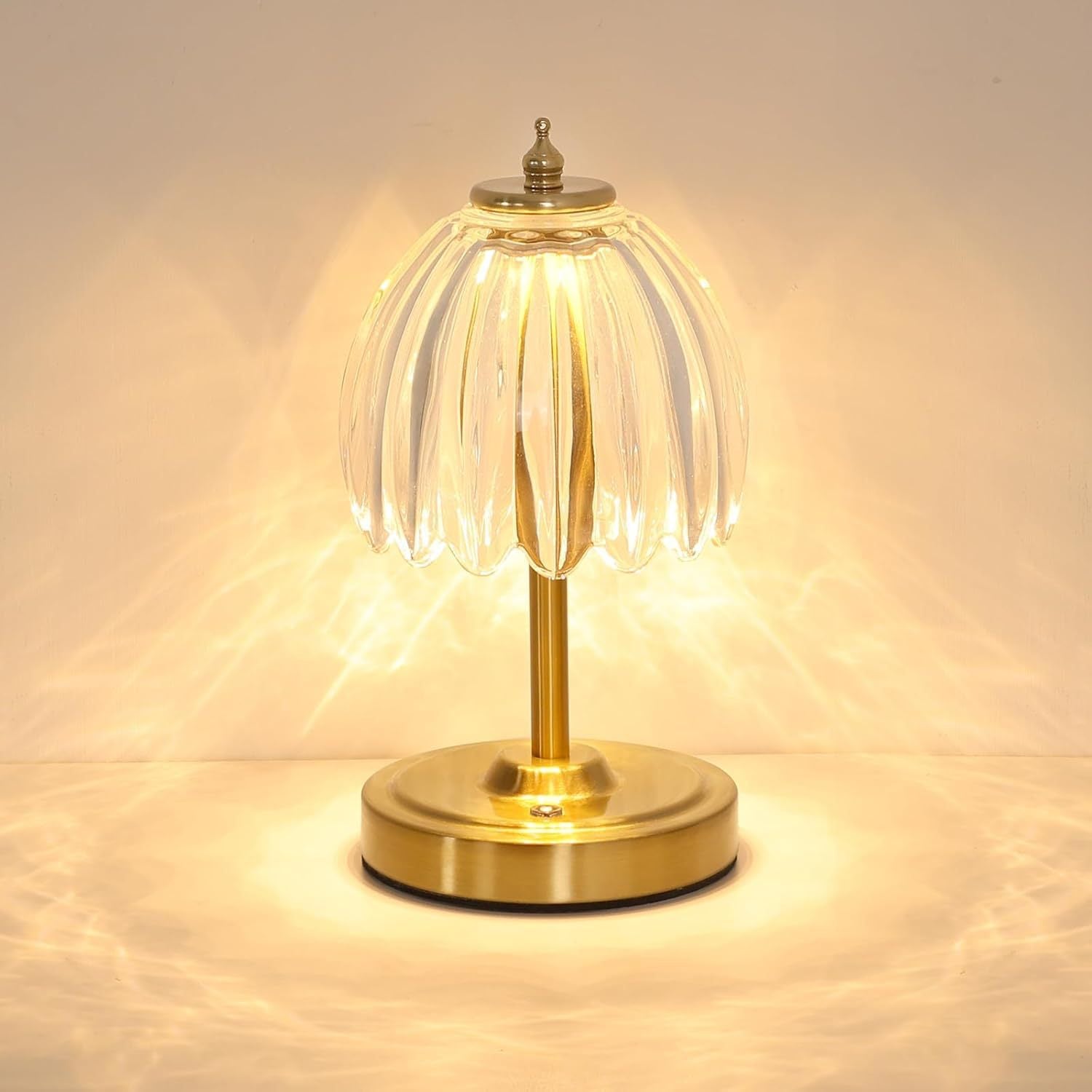 Crystal Decorative Table Lamp Bedside Night Light Touch LED