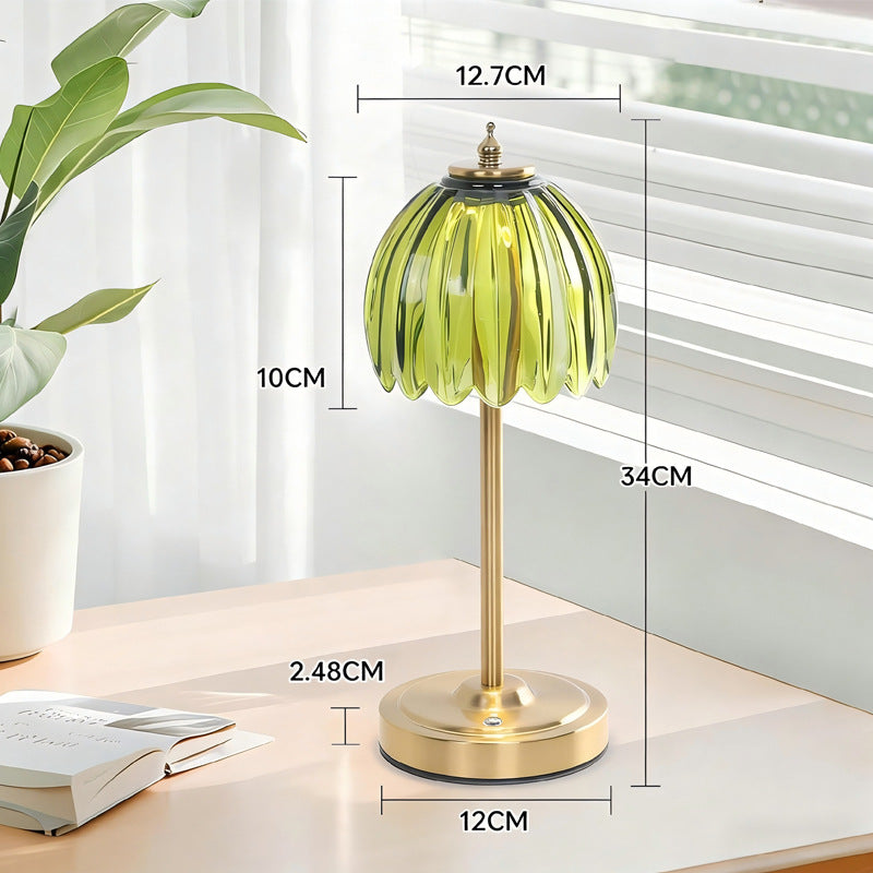 Crystal Decorative Table Lamp Bedside Night Light Touch LED