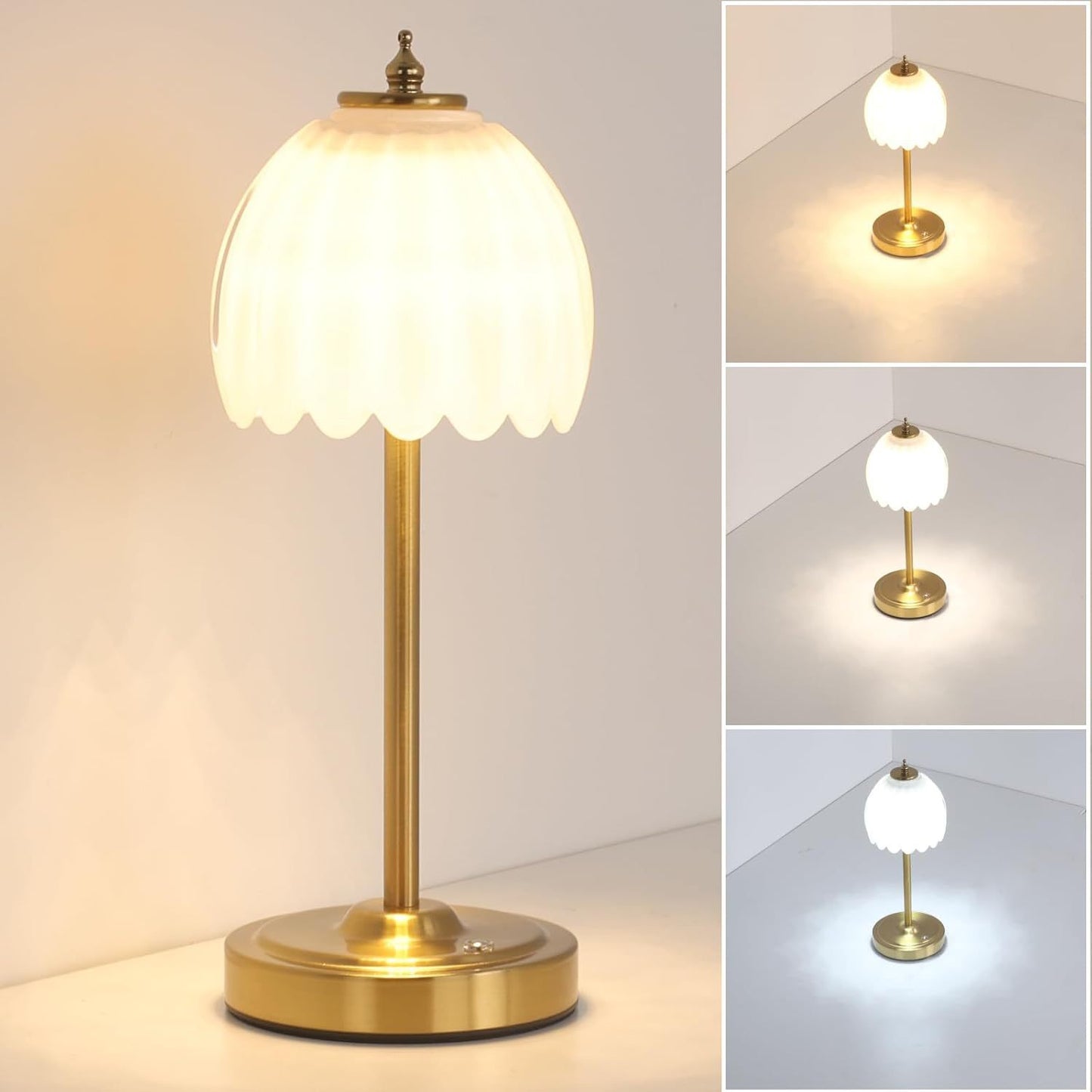 Crystal Decorative Table Lamp Bedside Night Light Touch LED