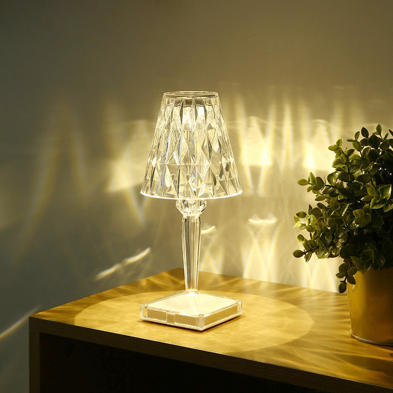 Crystal Diamond LED Table Lamp with Touch Control
