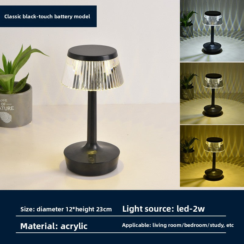 Crystal Diamond LED Table Lamp with Touch Control