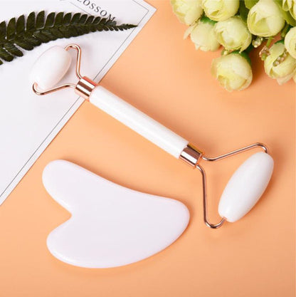 Crystal Facial Roller and Heart Scraper Massage