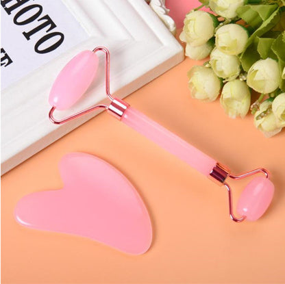 Crystal Facial Roller and Heart Scraper Massage