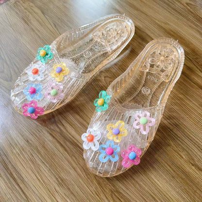 Crystal Flat Sandals for Women