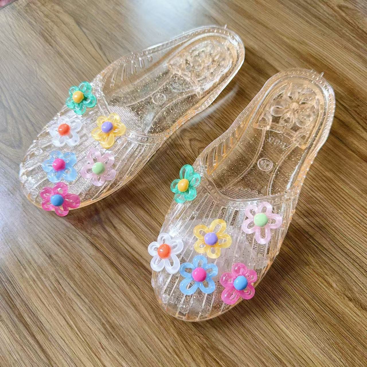 Crystal Flat Sandals for Women