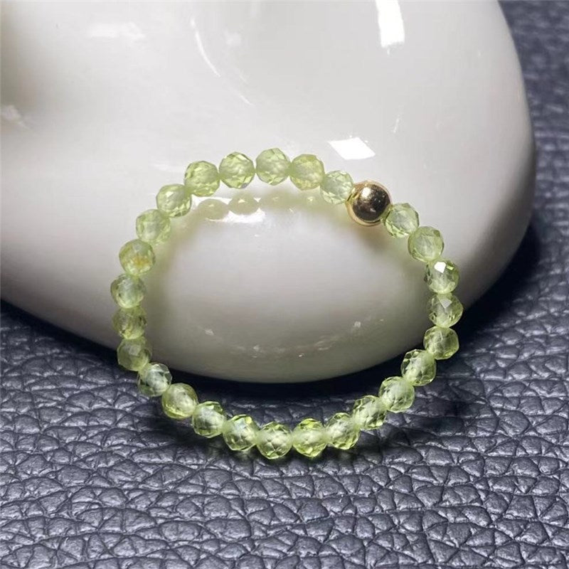 Crystal Geometric Stone Ring