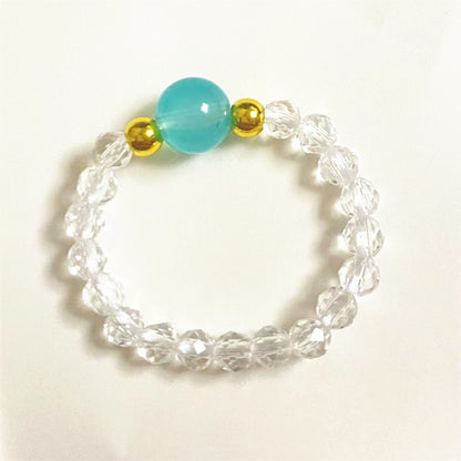 Crystal Geometric Stone Ring