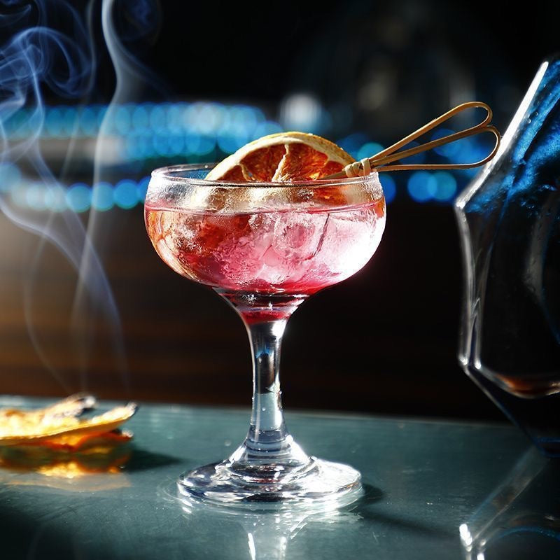 Crystal glass cocktail glass