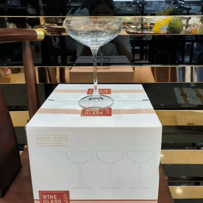 Crystal glass cocktail glass