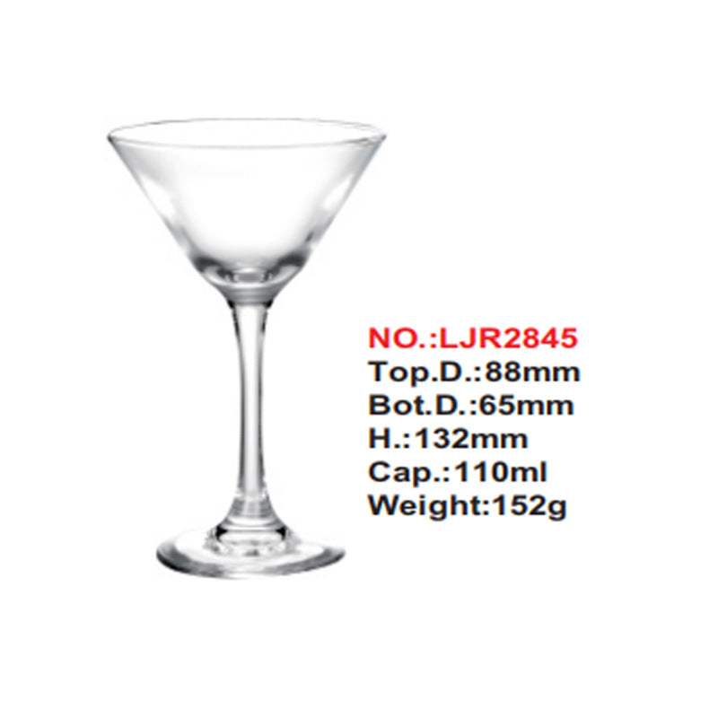 Crystal glass cocktail glass