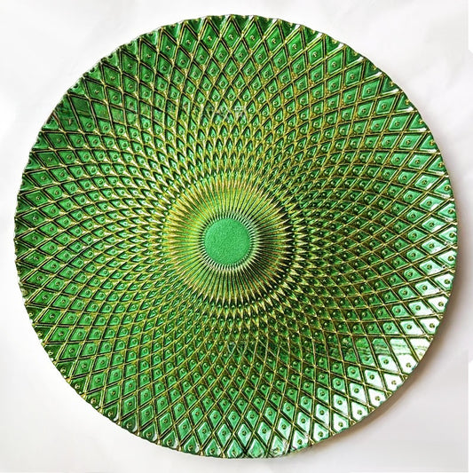 Crystal Glass Decorative Serving Plate