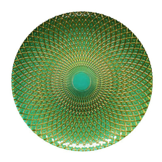 Crystal Glass Decorative Serving Plate