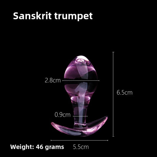Crystal glass insertion rod