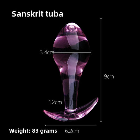 Crystal glass insertion rod