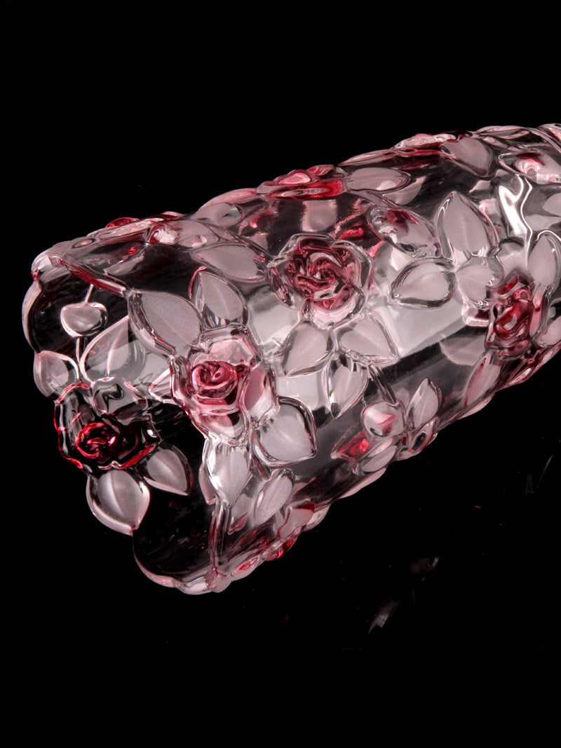 Crystal glass vase