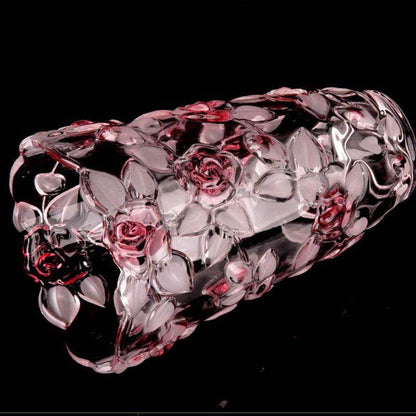 Crystal glass vase