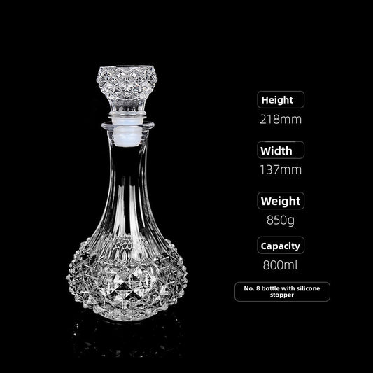 Crystal Glass Wine Bottle European Style