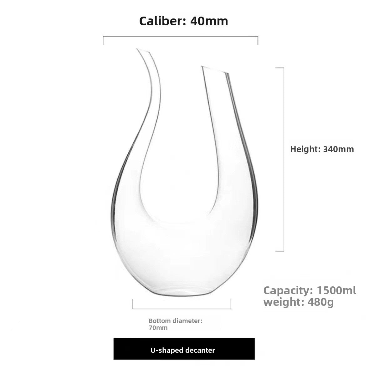 Crystal Glass Wine Decanter