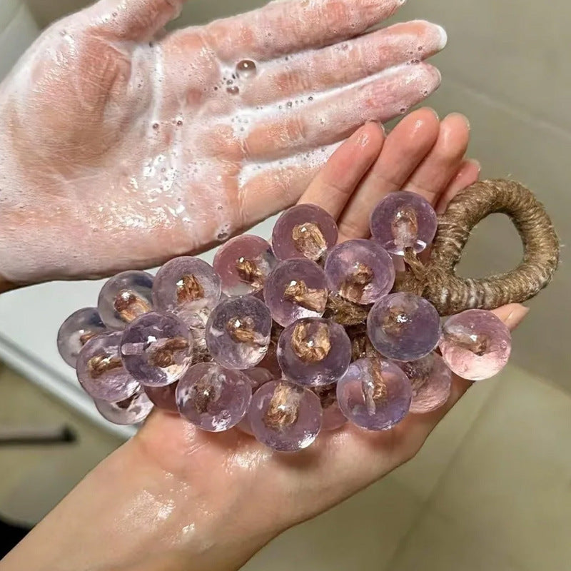 Crystal Grape Cluster Handmade Soap Gift Set