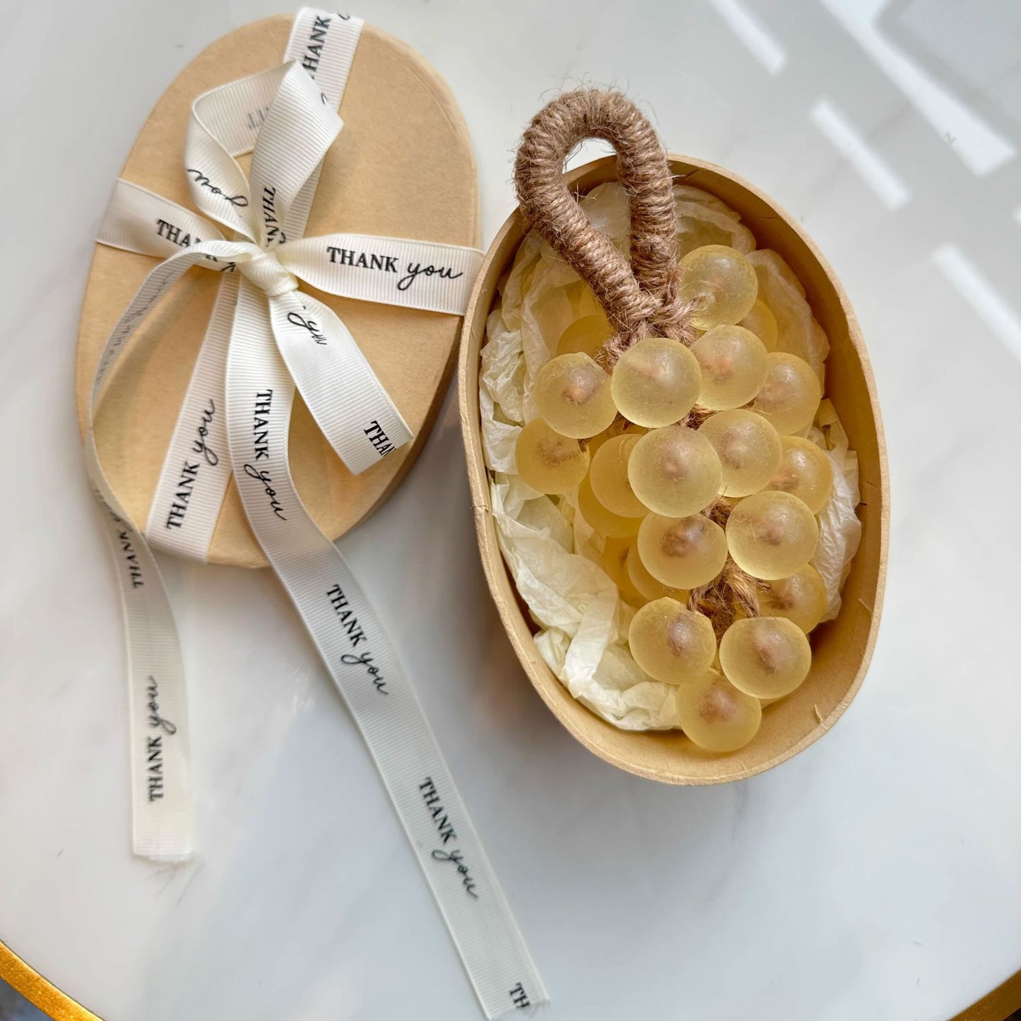 Crystal Grape Cluster Handmade Soap Gift Set