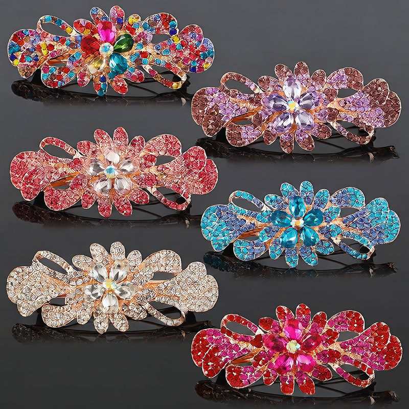 Crystal hair clip