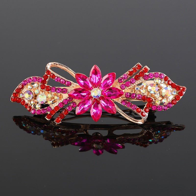 Crystal hair clip