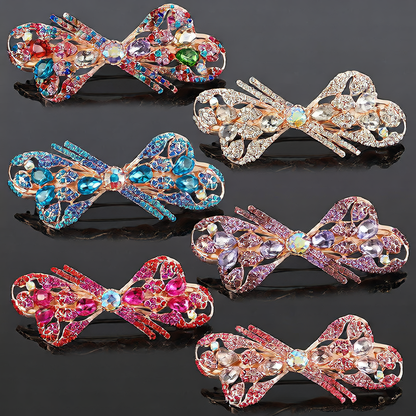 Crystal hair clip