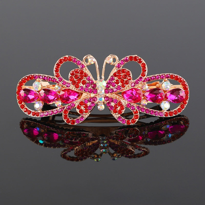 Crystal hair clip
