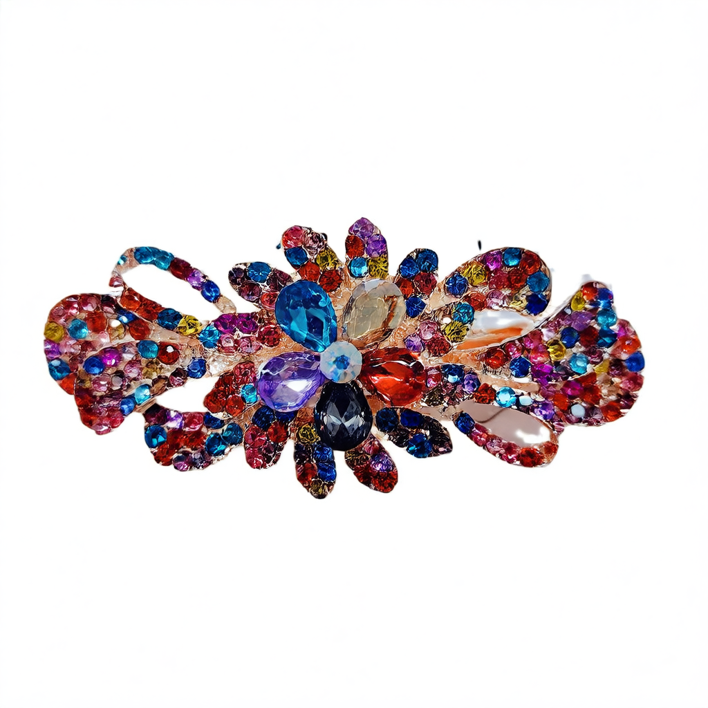 Crystal hair clip