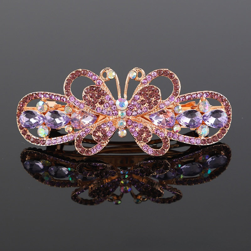 Crystal hair clip