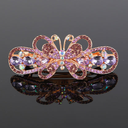 Crystal hair clip
