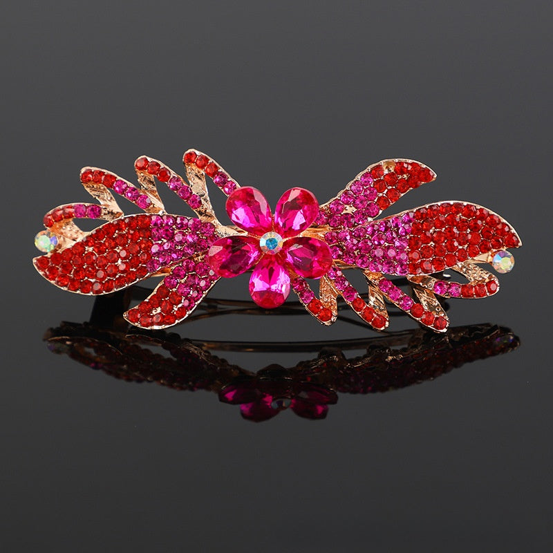 Crystal hair clip