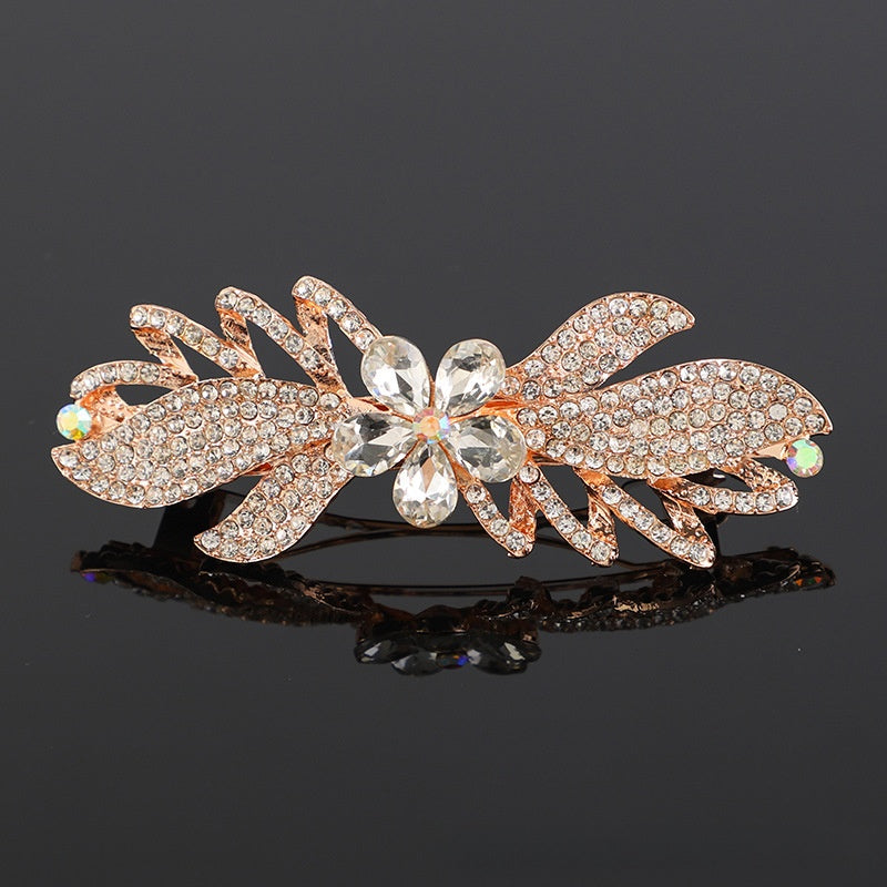 Crystal hair clip