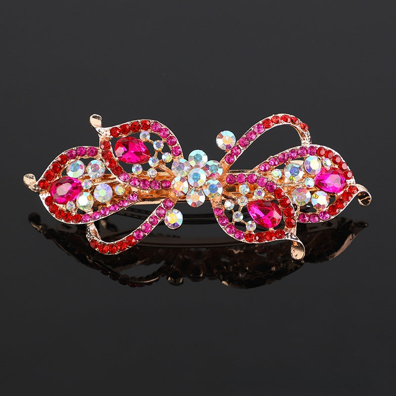 Crystal hair clip