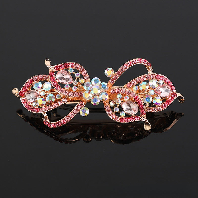 Crystal hair clip