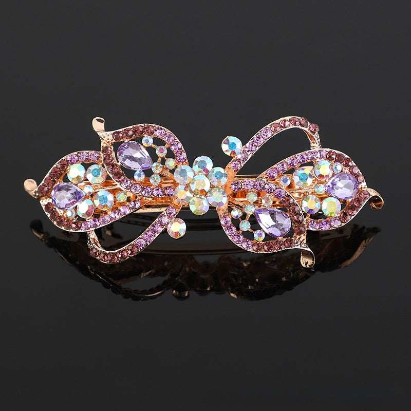 Crystal hair clip