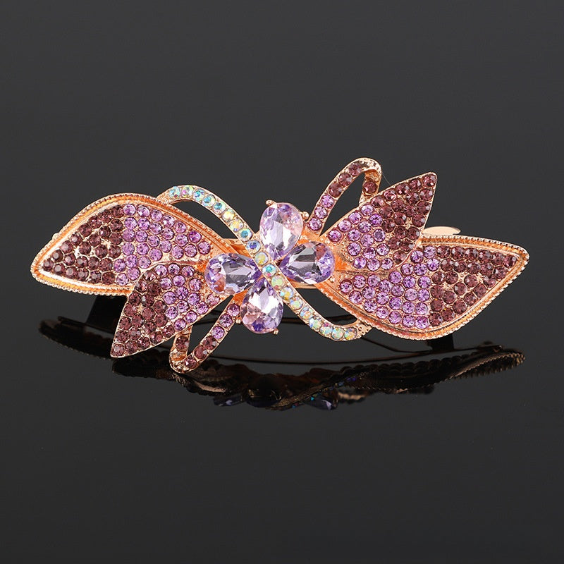 Crystal hair clip
