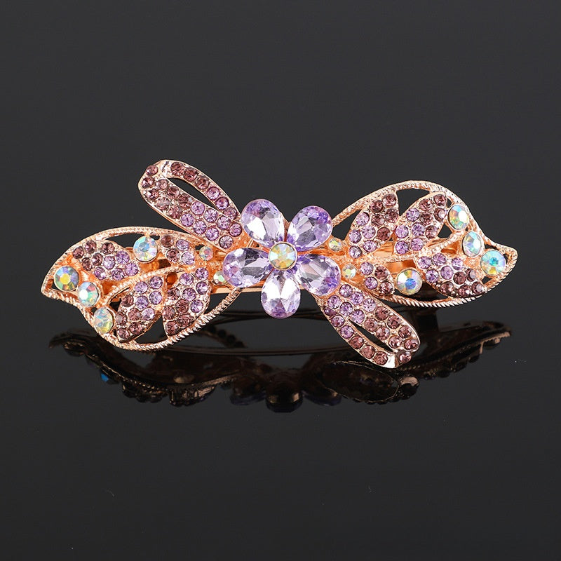 Crystal hair clip