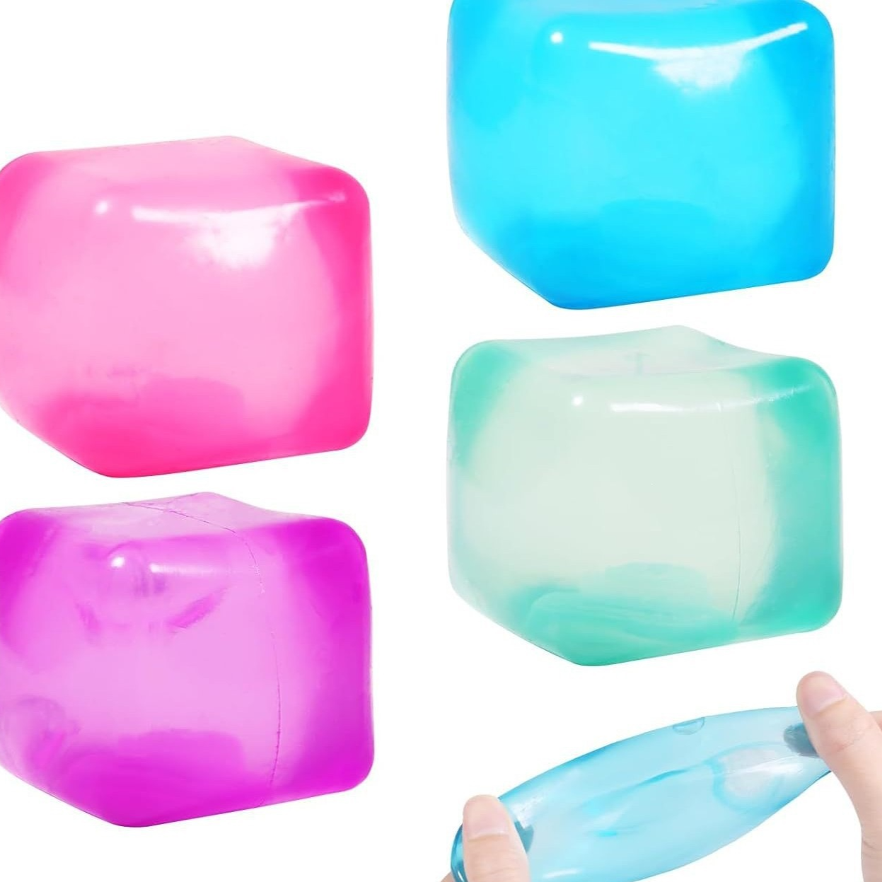 Crystal Ice Cube Slow Rebound Squeeze Toy