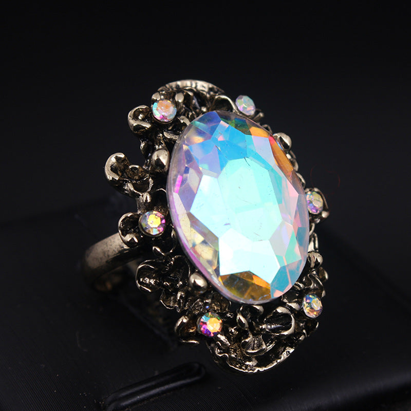 Crystal Large Gemstone Ring