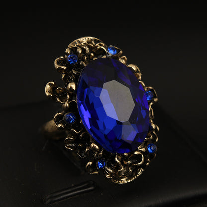 Crystal Large Gemstone Ring