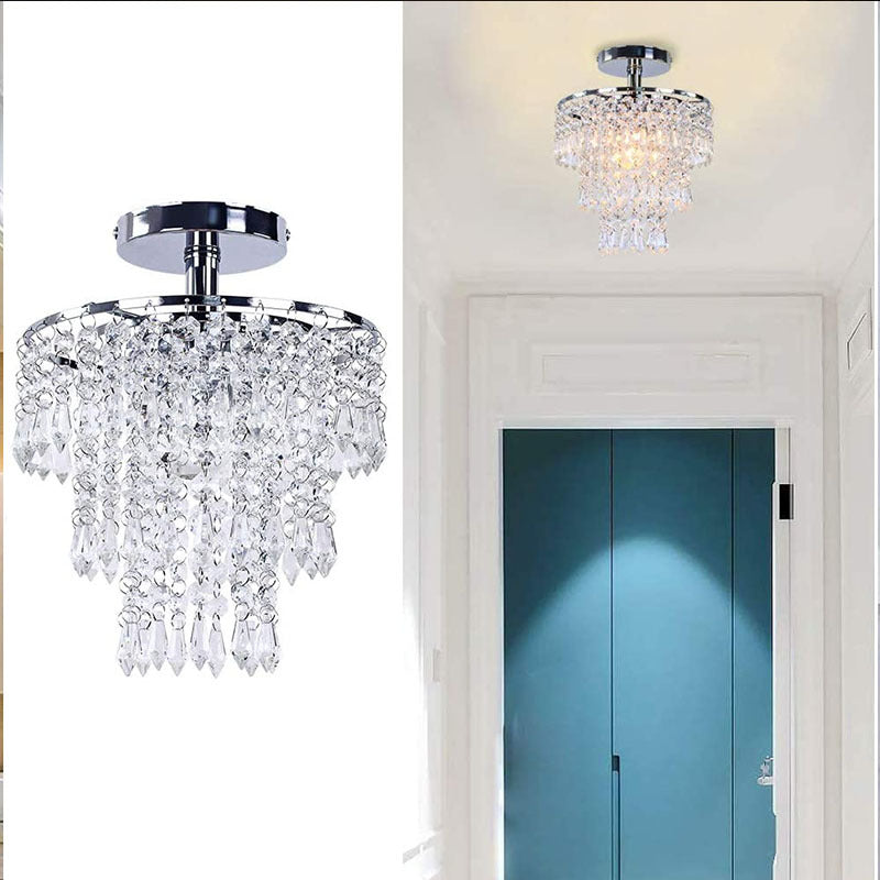 Crystal LED ceiling lamp