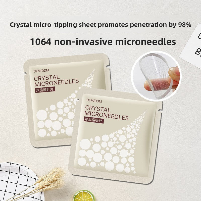 Crystal microneedle prick